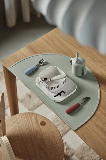Dine bestikksett silikon 3 deler - Green-blue - Scandi Living
