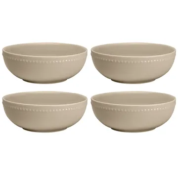 Dots frokostbolle 60 cl 4 stk. - Beige - Scandi Living