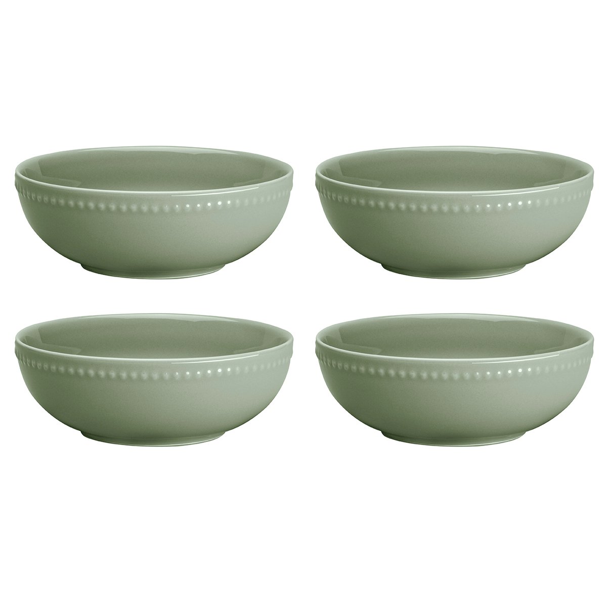 Scandi Living Dots frokostbolle 60 cl 4 stk. Grønt