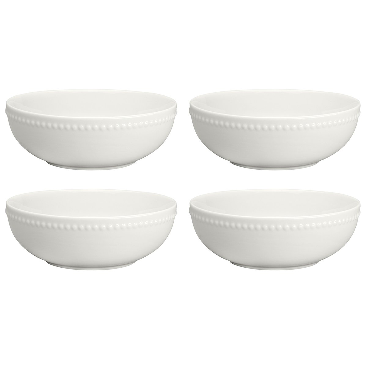 Scandi Living Dots frokostbolle 60 cl 4 stk. Kremhvit
