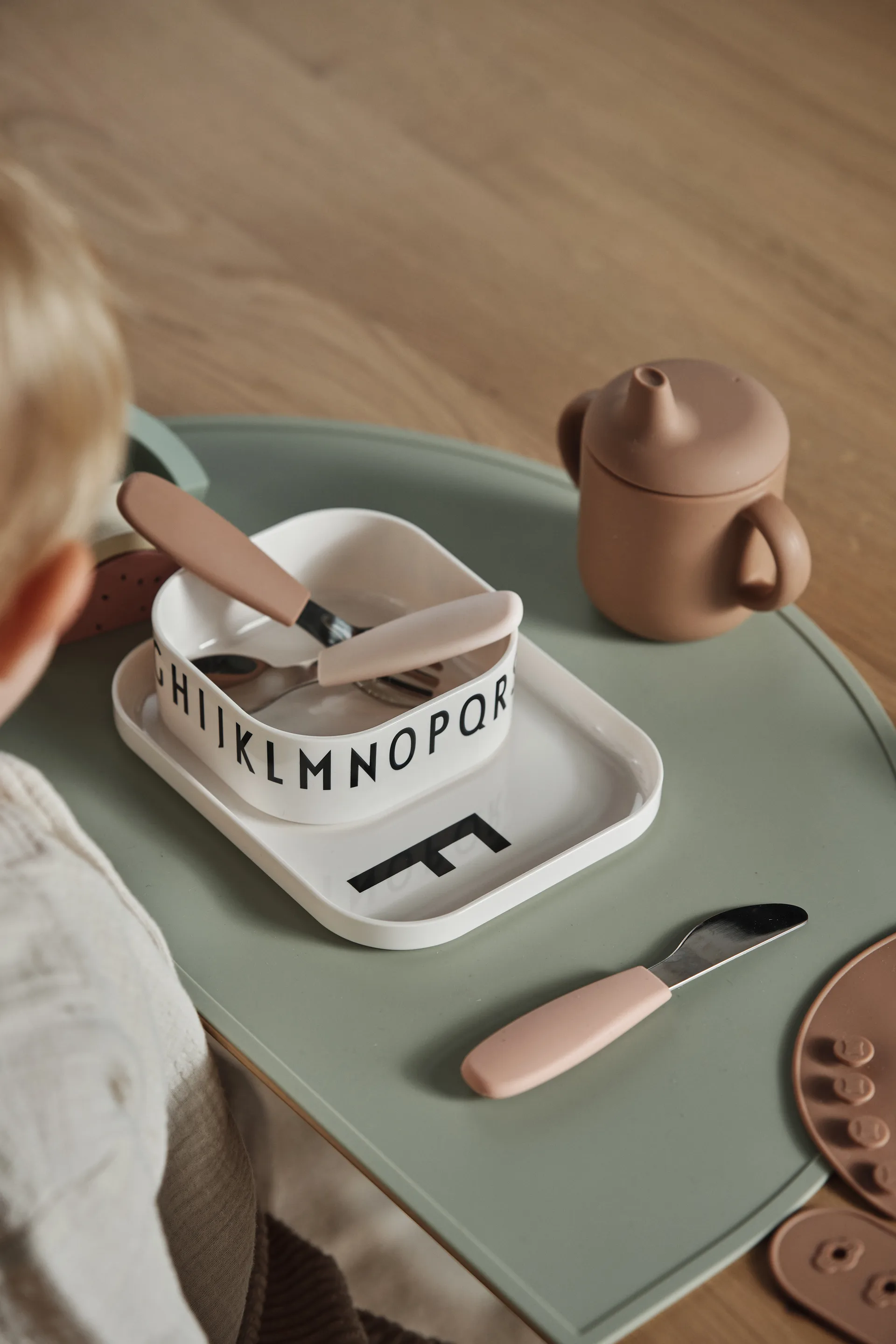 Elvie tutekopp silikon 180 ml, Blush Scandi Living