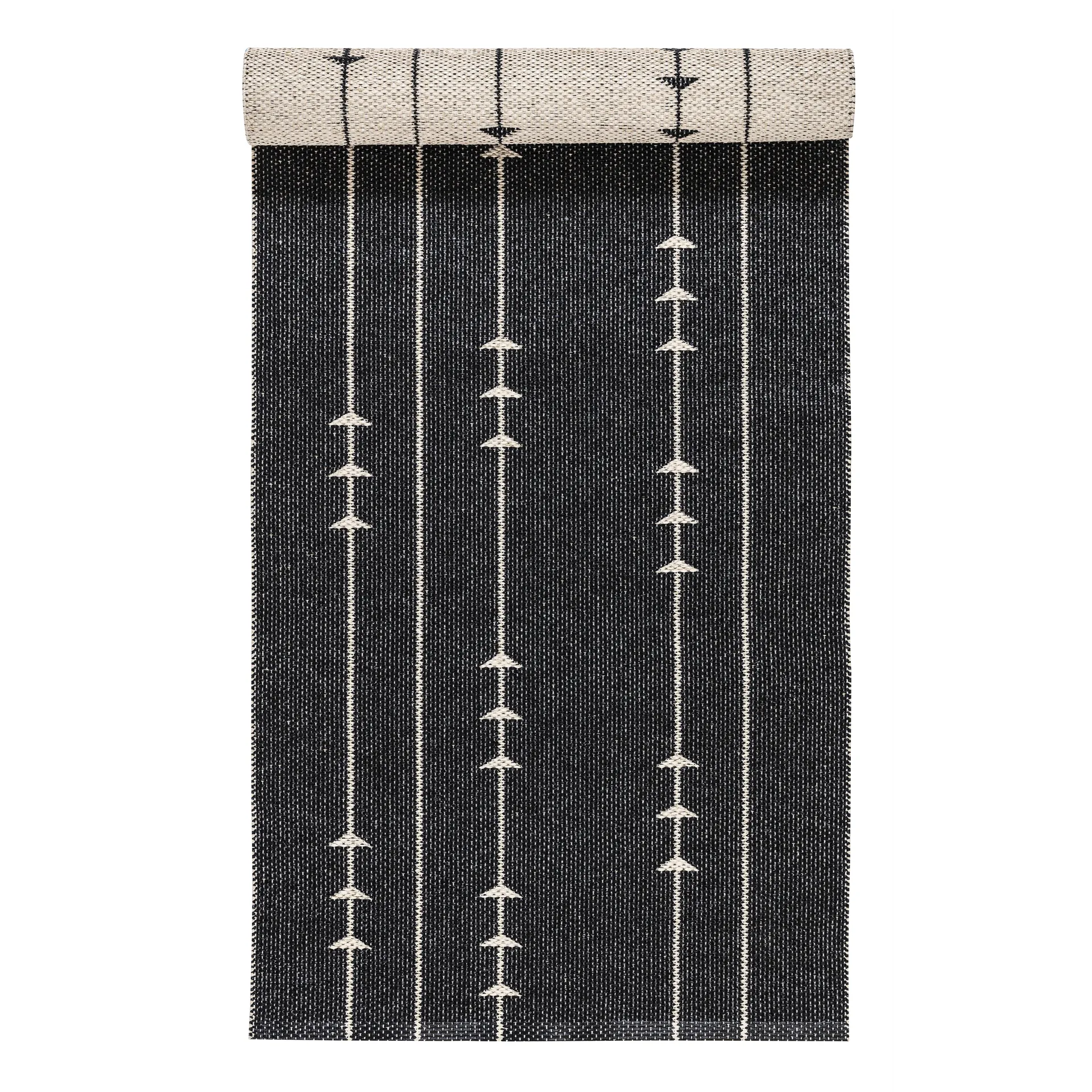 Fir gulvteppe nude-black, 70x150 cm Scandi Living