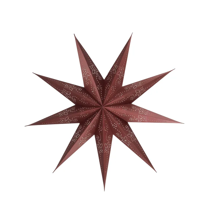 Folk adventsstjerne - Burgundy, Ø45 cm - Scandi Living