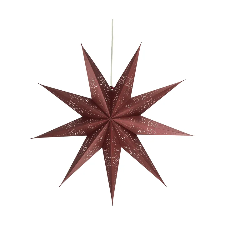 Folk adventsstjerne - Burgundy, Ø45 cm - Scandi Living