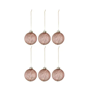 Holiday juletrekule 6-pakning - Rose gold - Scandi Living