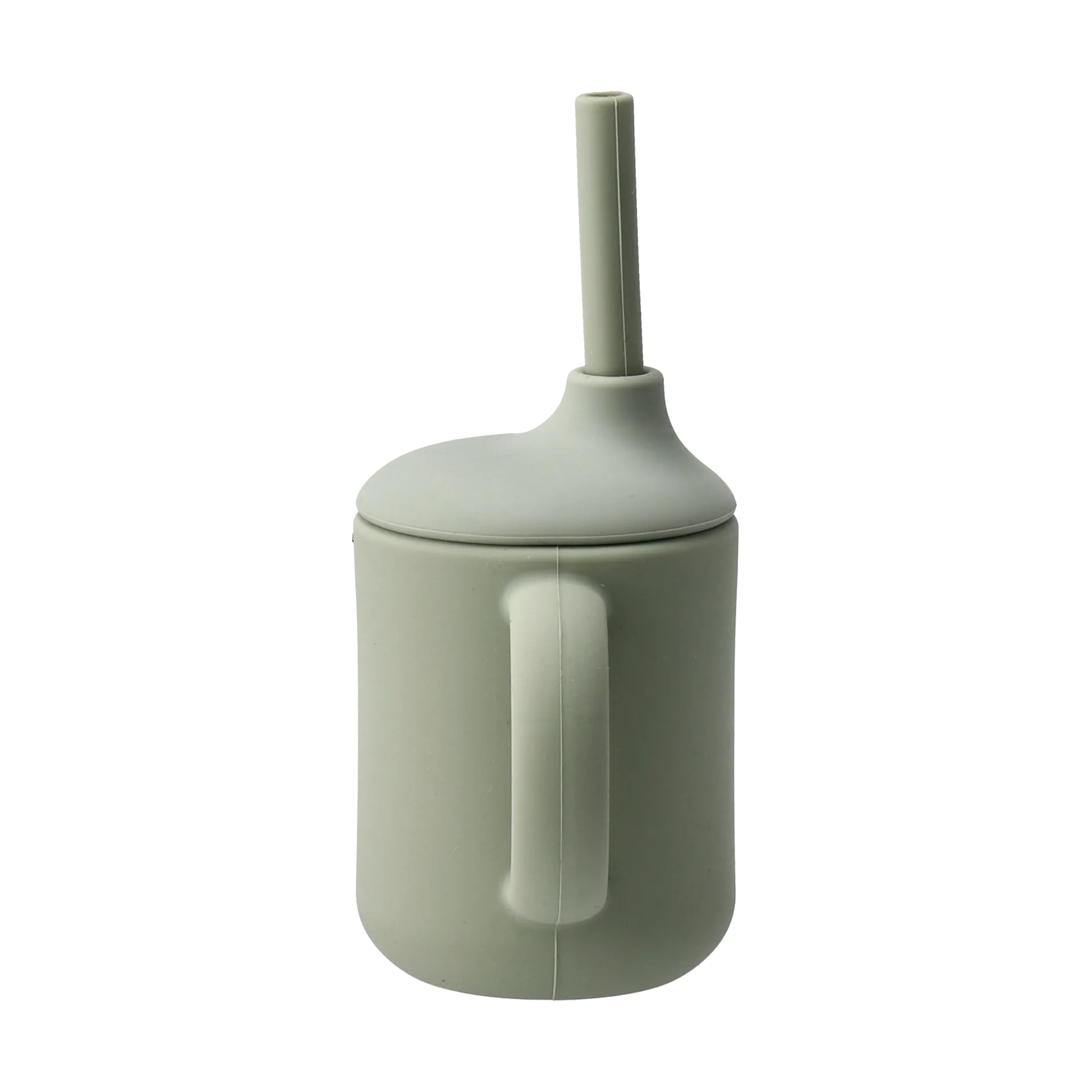 Idun kopp med sugerør silikon 120 ml, Green Scandi Living
