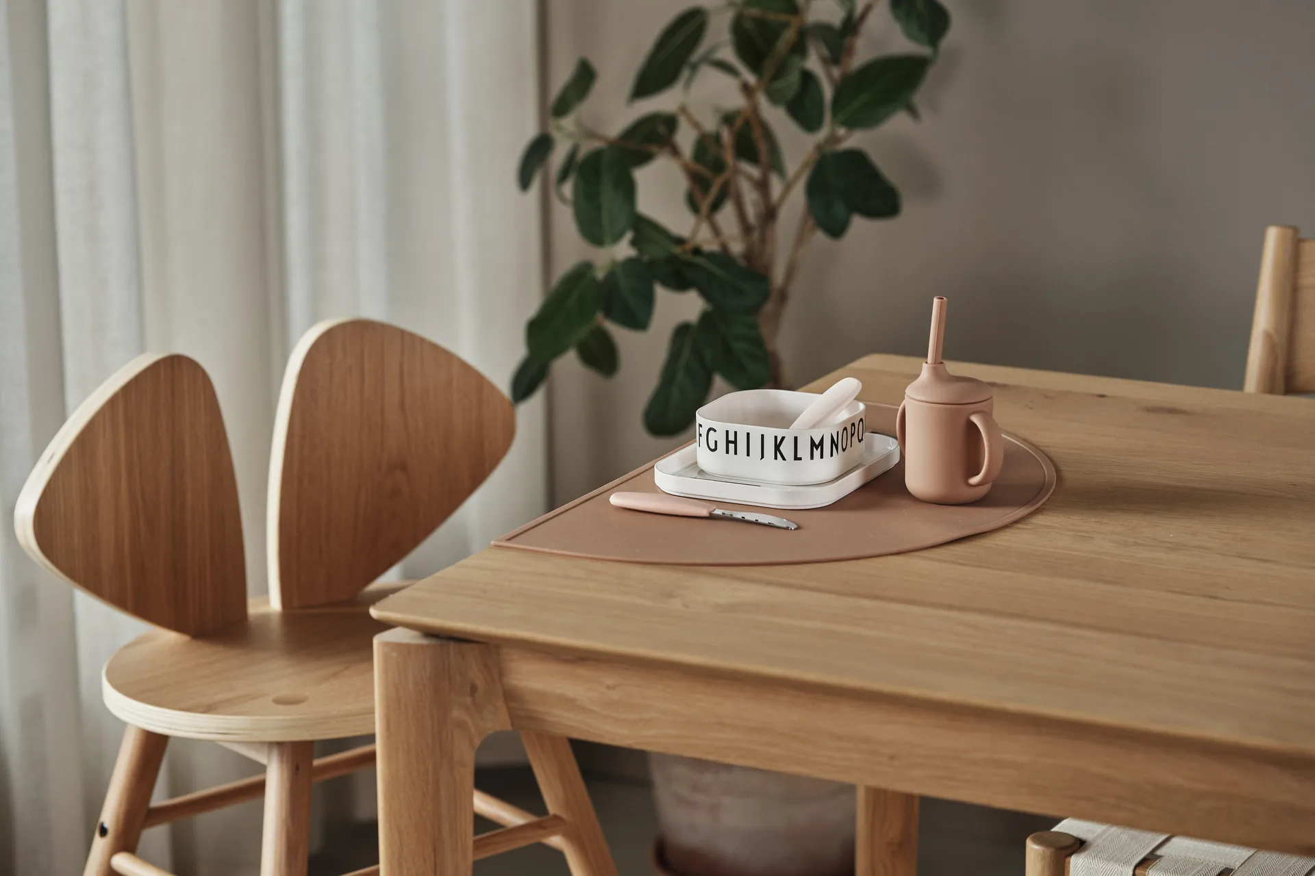 Idun kopp med sugerør silikon 120 ml, Hazel Scandi Living