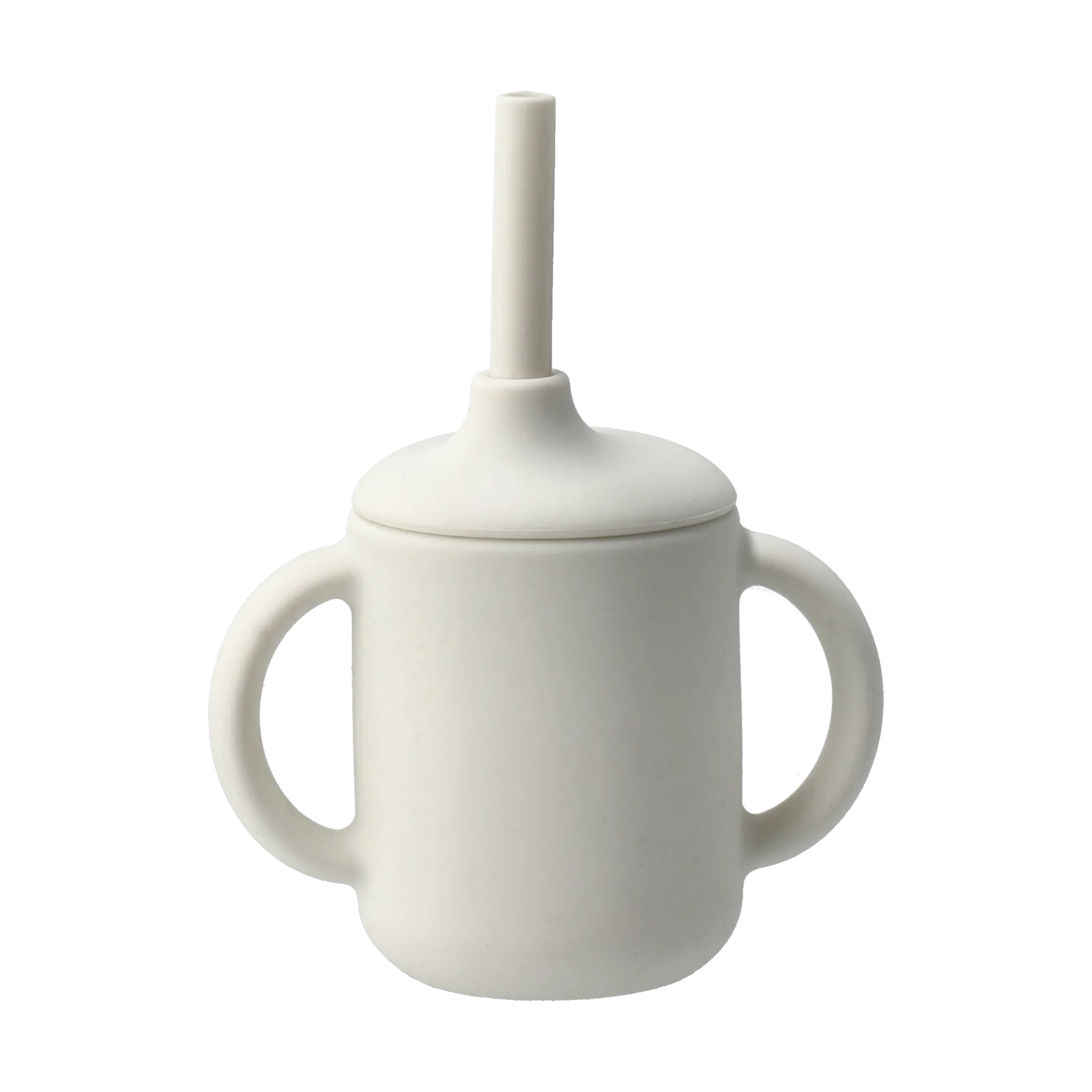 Idun kopp med sugerør silikon 120 ml, Vanilla Scandi Living