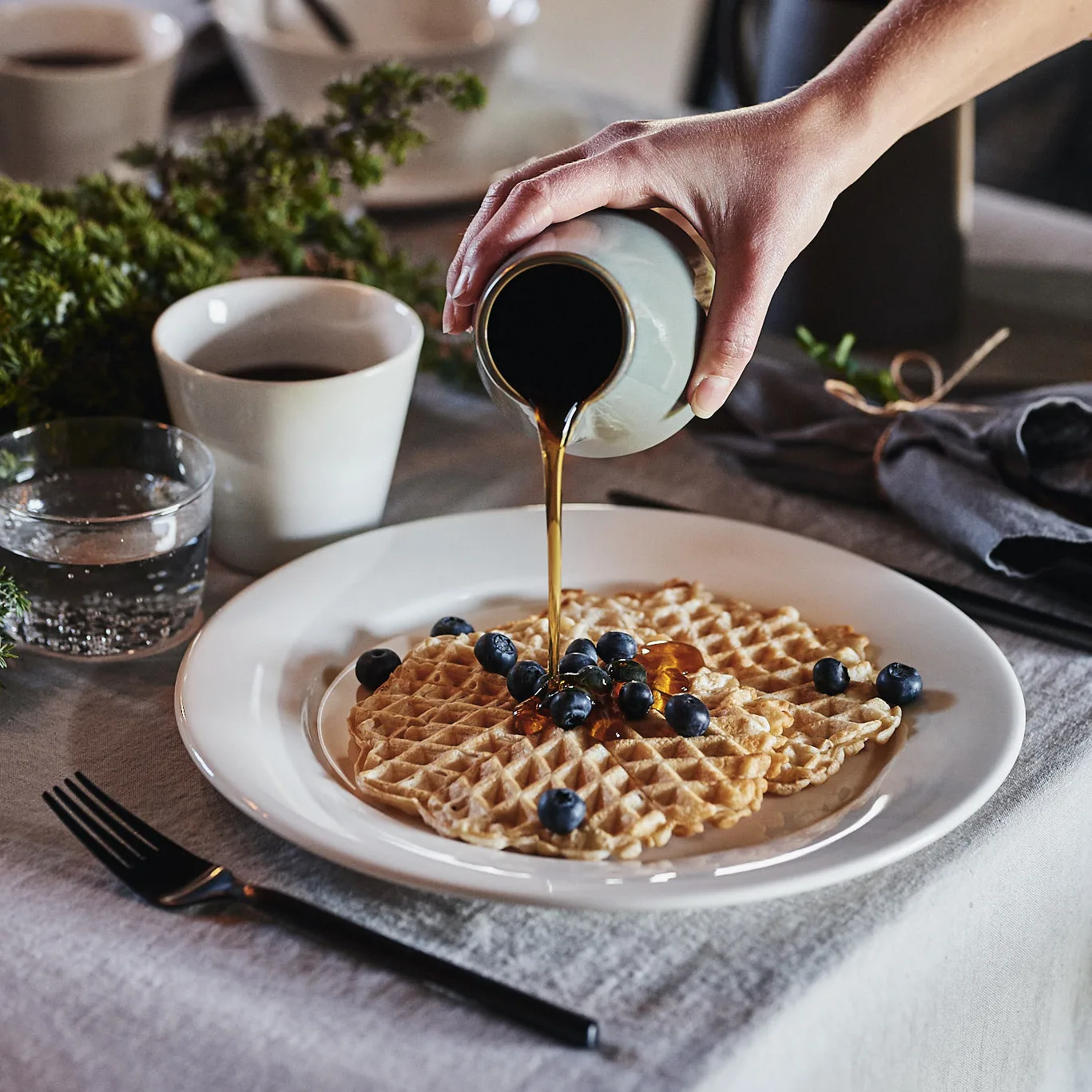 Kalk servisesett 16 deler - Hvit Scandi Living