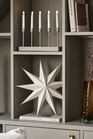 Kindle portabel adventslysestake 30 cm - Beige - Scandi Living