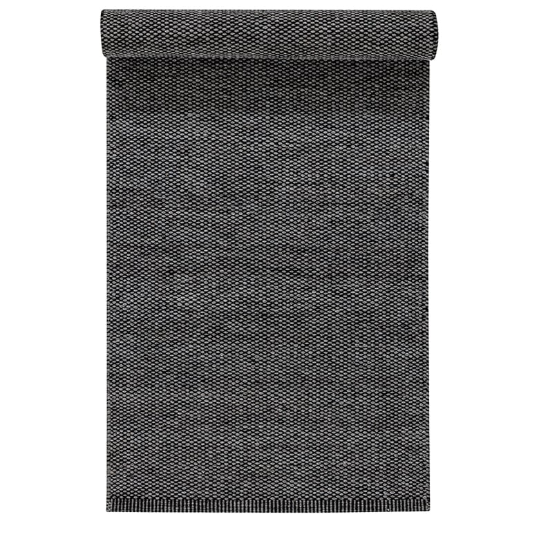 Scandi Living Lea ullteppe svart 80x240 cm