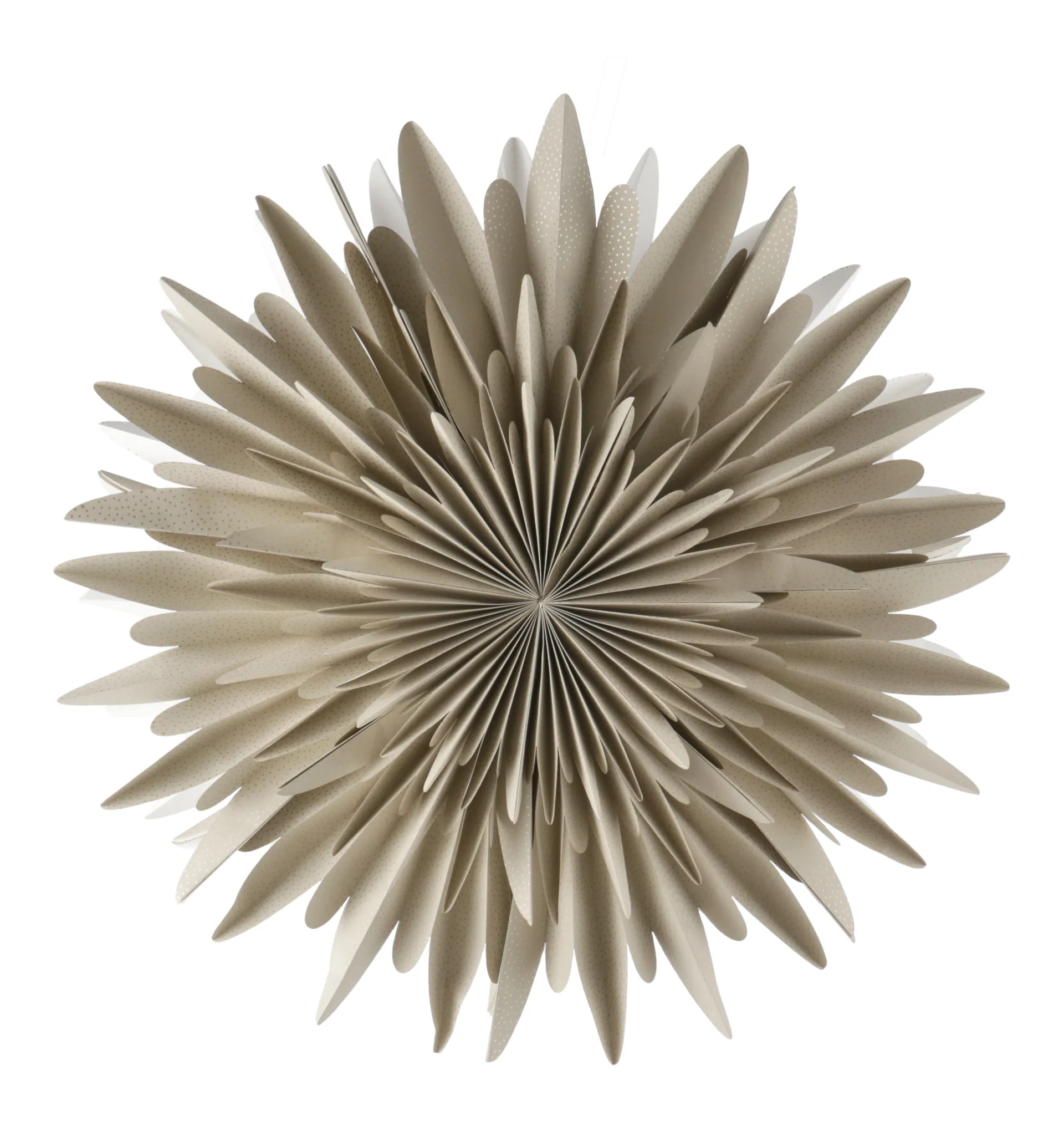 Luna adventsstjerne beige med prikker , 60 cm Scandi Living