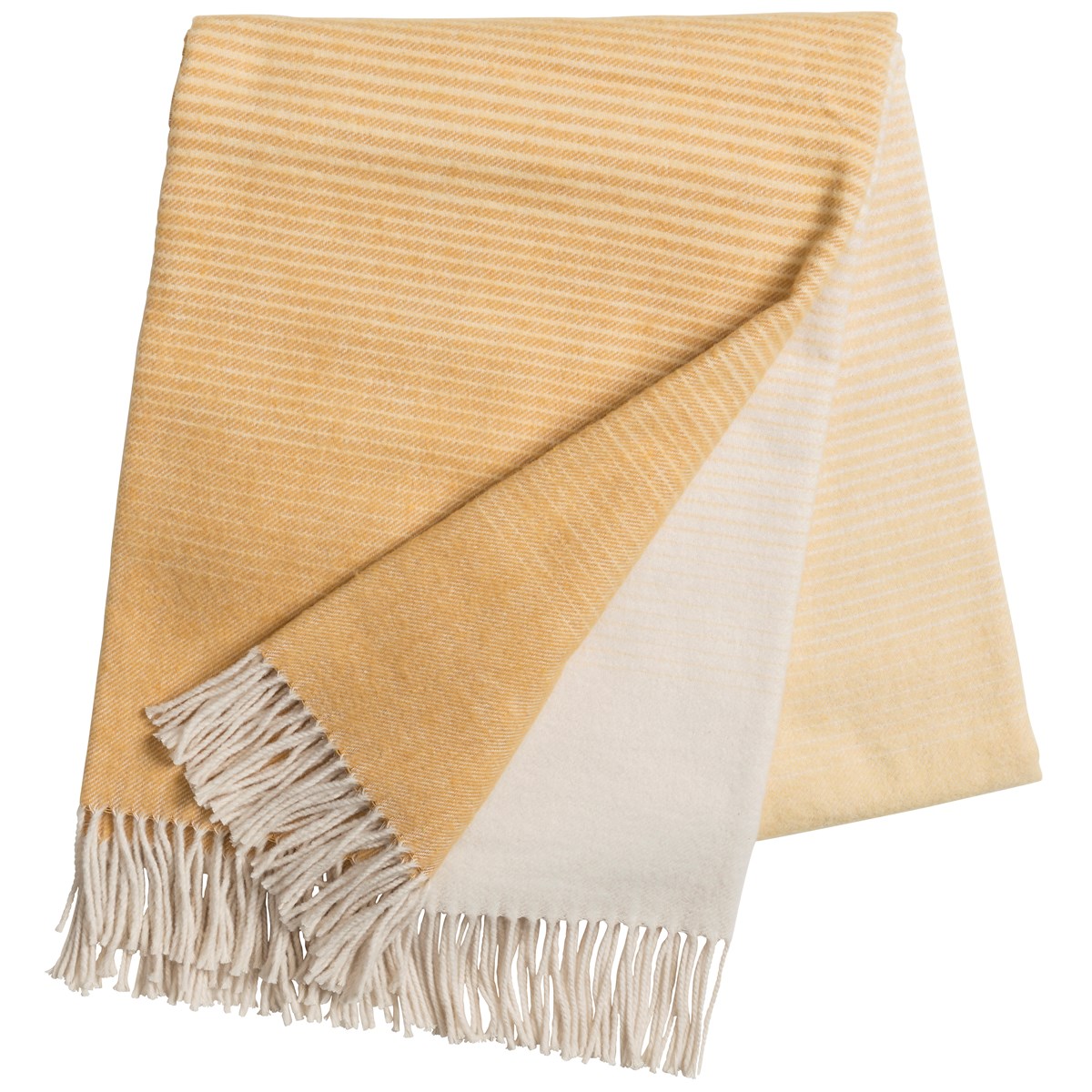 Scandi Living Mist bomullsspledd Mustard