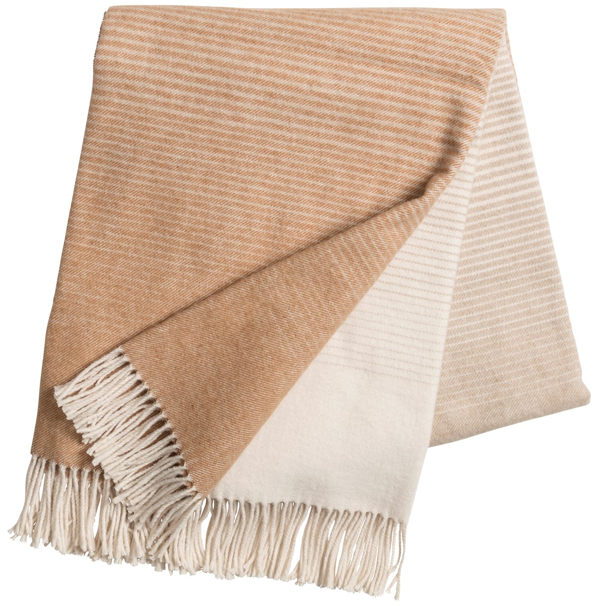 Scandi Living Mist bomullsspledd Sand