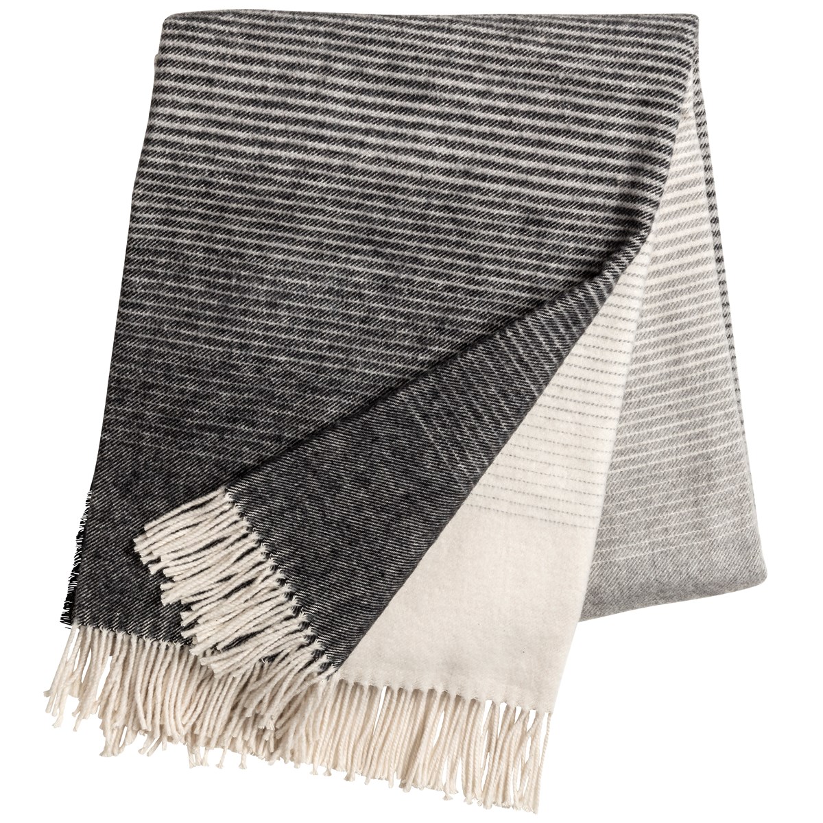 Scandi Living Mist bomullsspledd Stone