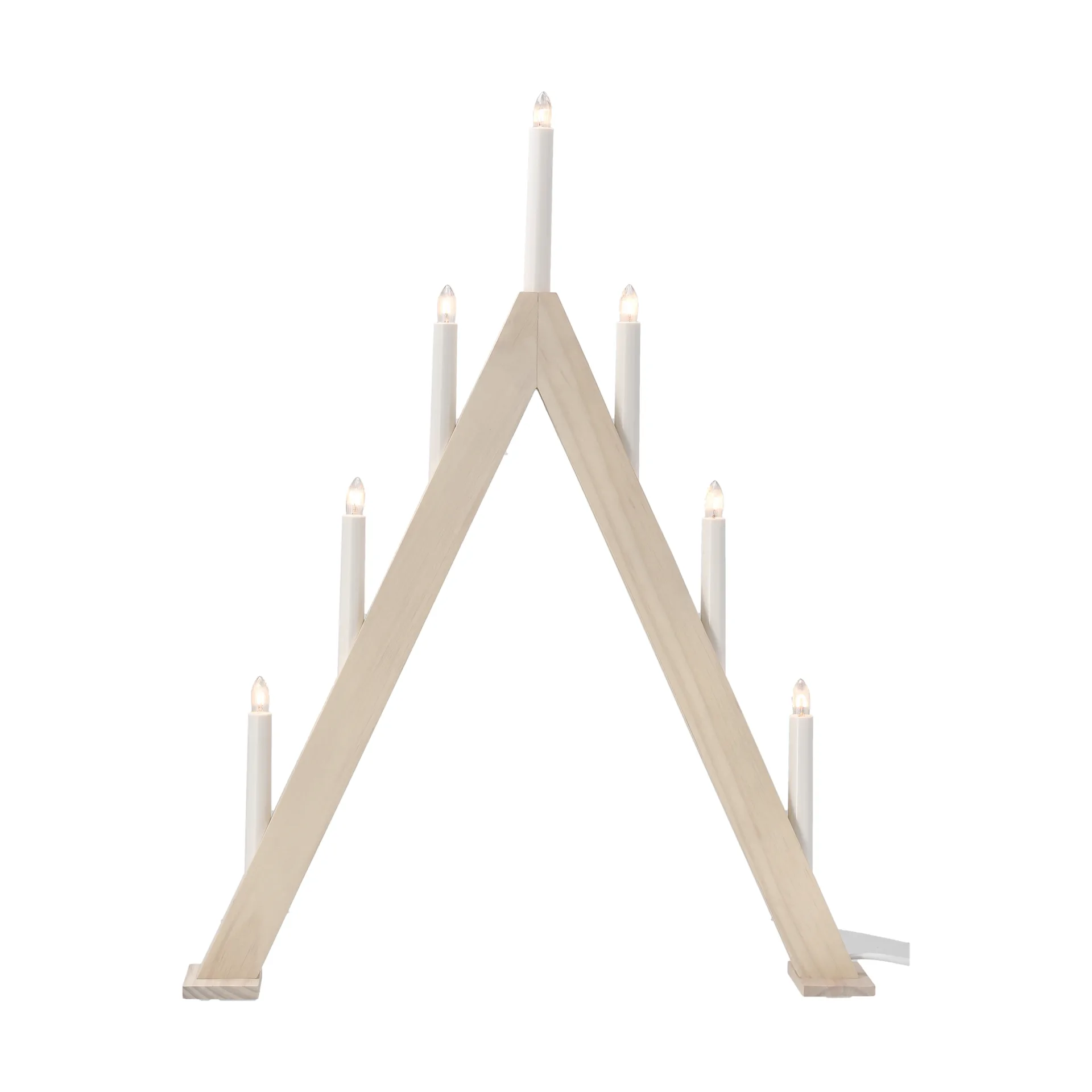 Nord adventslysestake 60 cm, Hvitlasert Scandi Living
