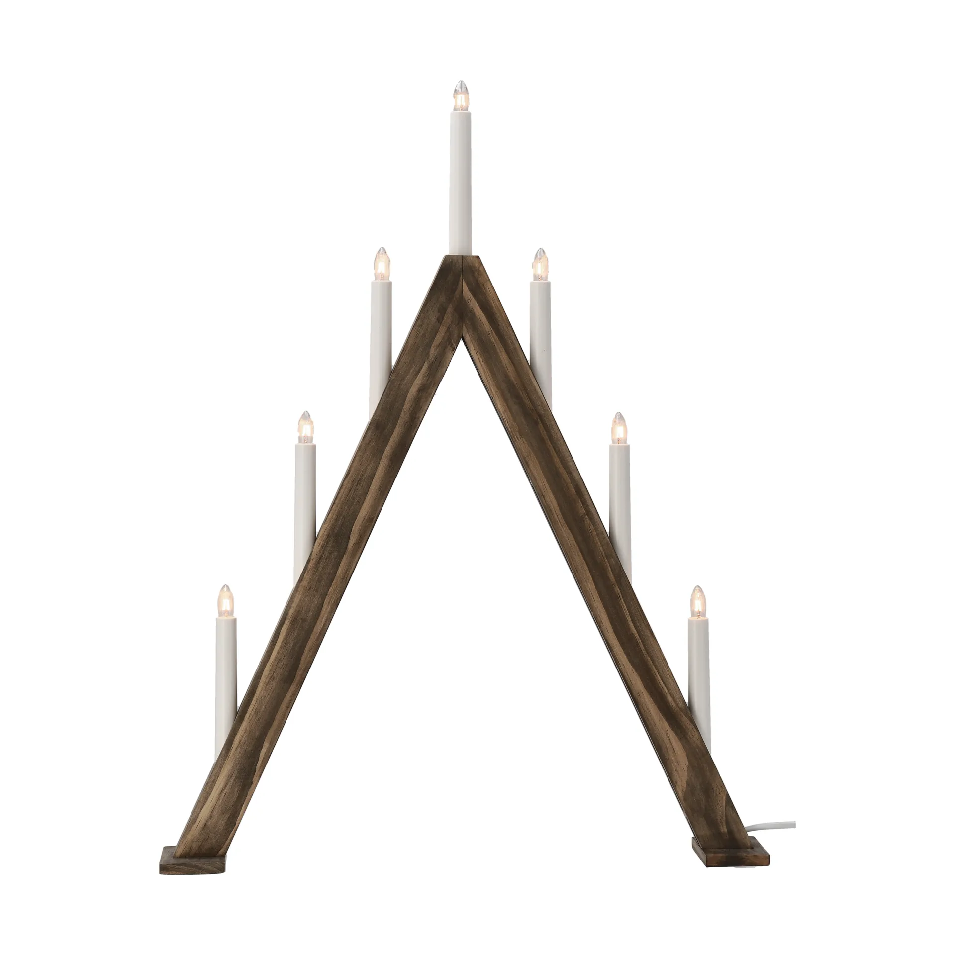 Nord adventslysestake 60 cm, Mørkbeiset Scandi Living