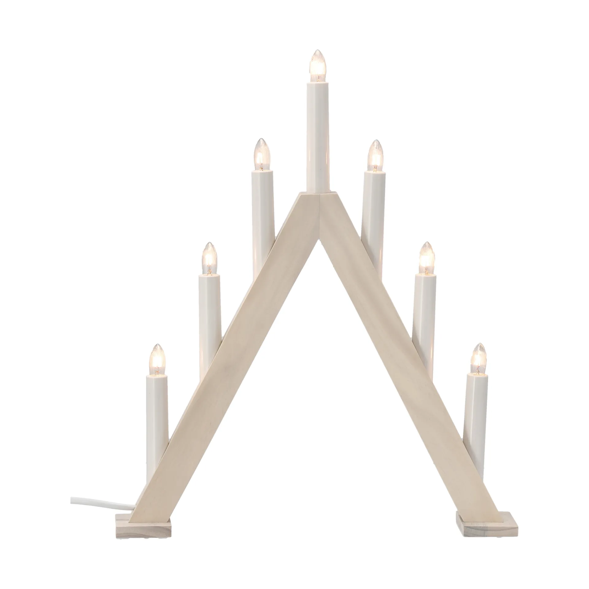 Nord adventsstake 40 cm, Hvitlasert Scandi Living