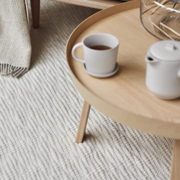 Pebble ullteppe hvit - 80x240 cm - Scandi Living