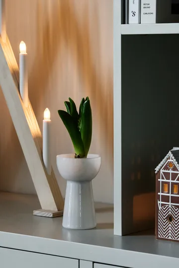 Petal hyasintvase 14 cm - Hvit - Scandi Living