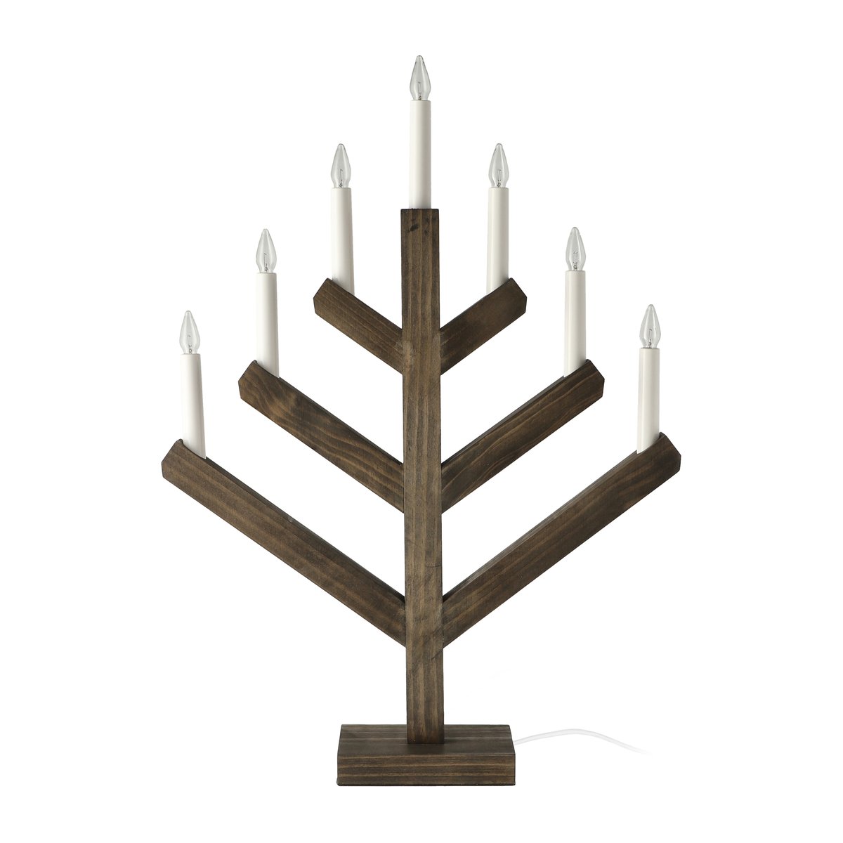 Scandi Living Pine adventslysestake 62 cm Mørkbeiset