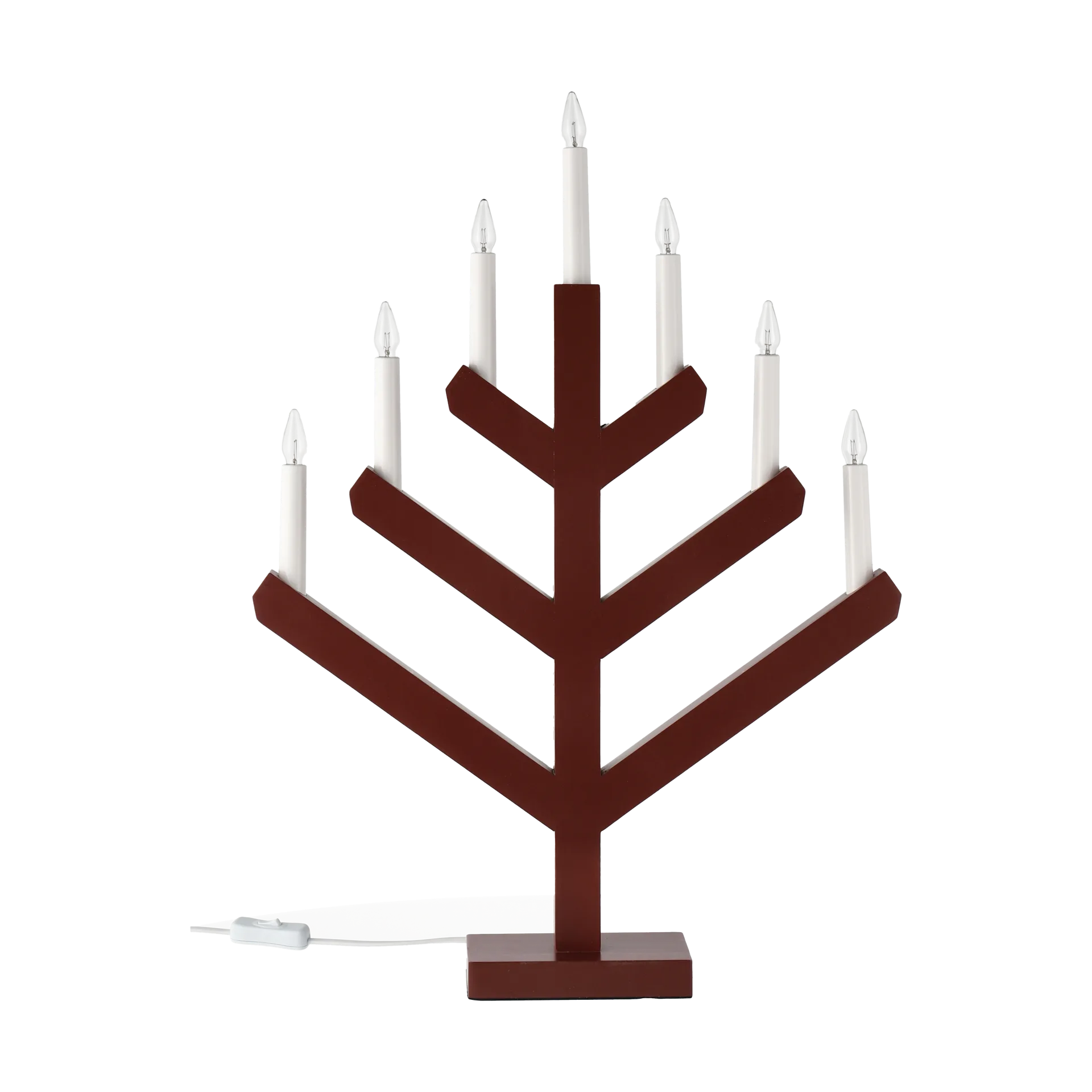Pine adventslysestake 62 cm, Rød Scandi Living