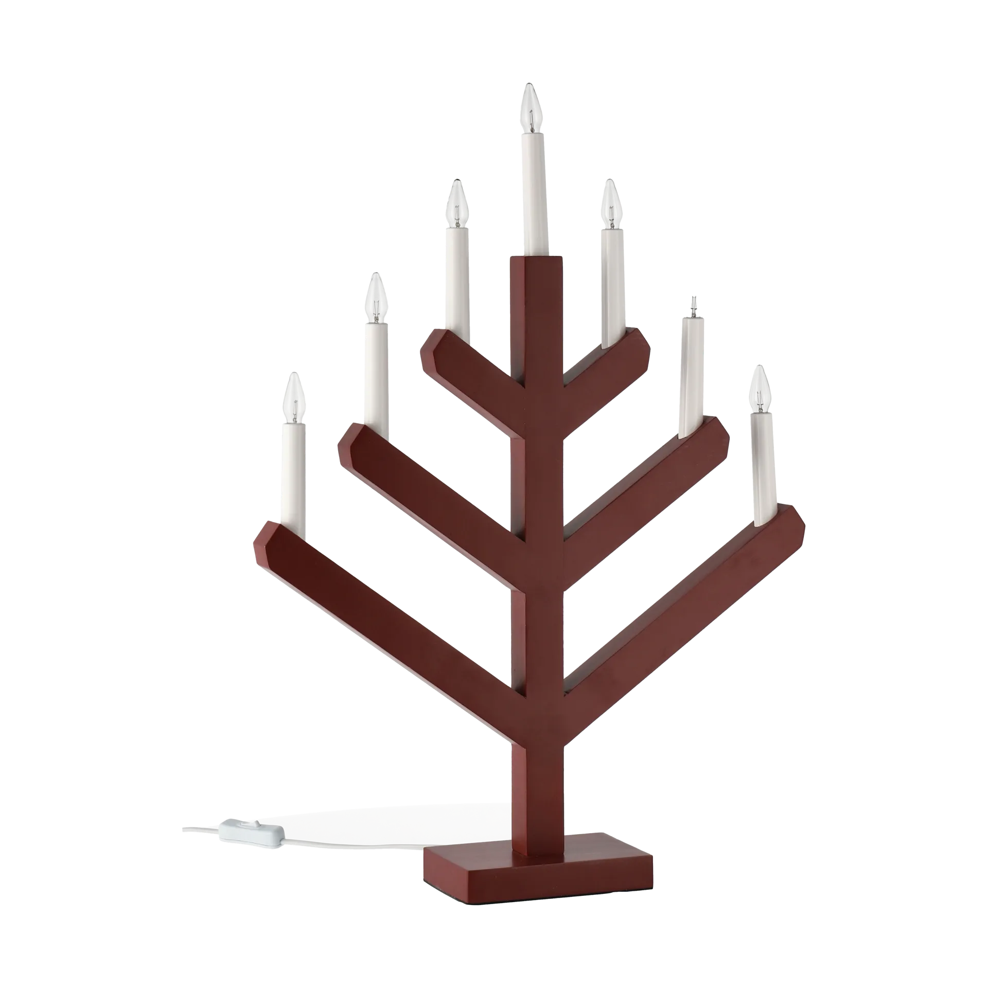Pine adventslysestake 62 cm, Rød Scandi Living