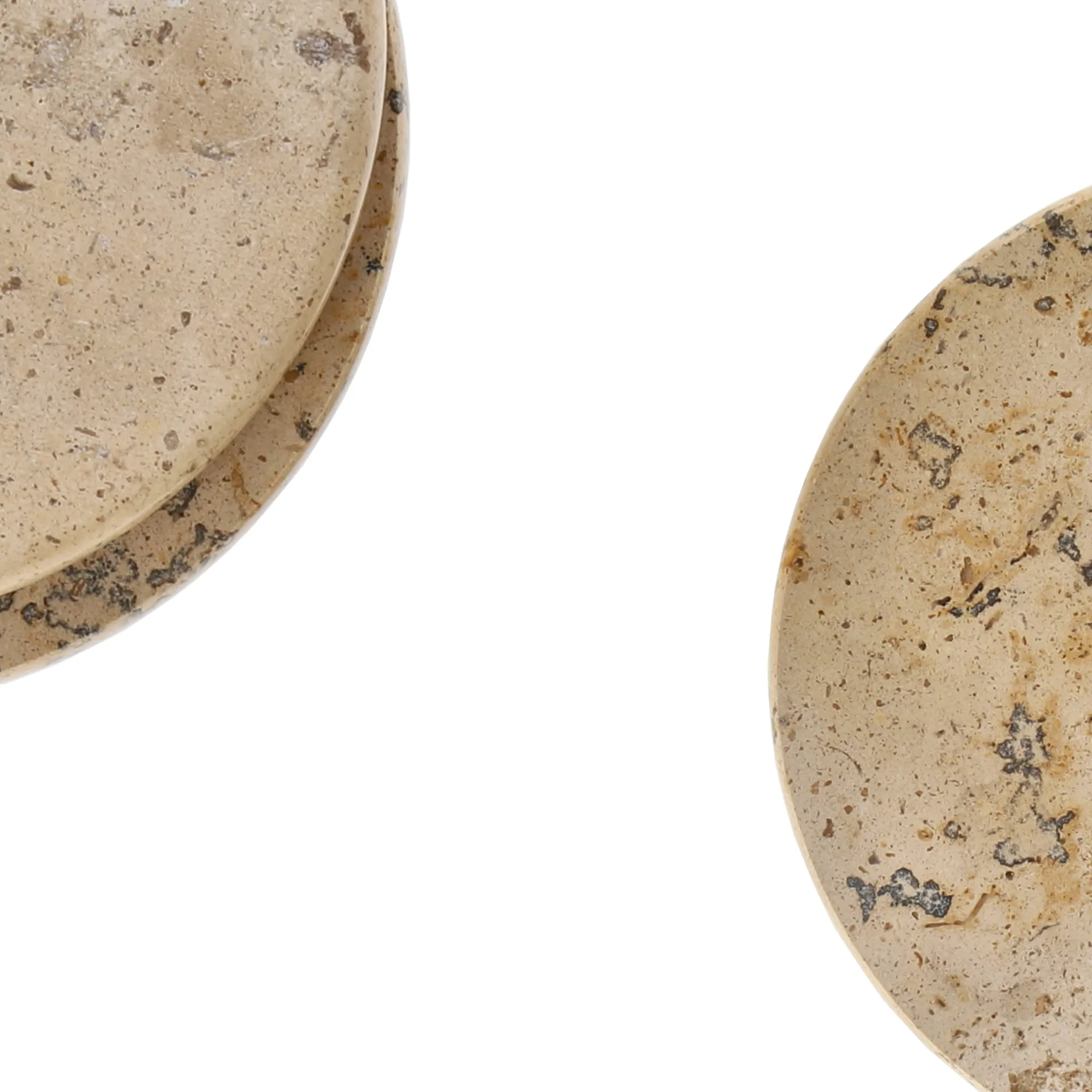 Ridge glassunderlag Ø10 cm 4-pakning, Marmor Scandi Living