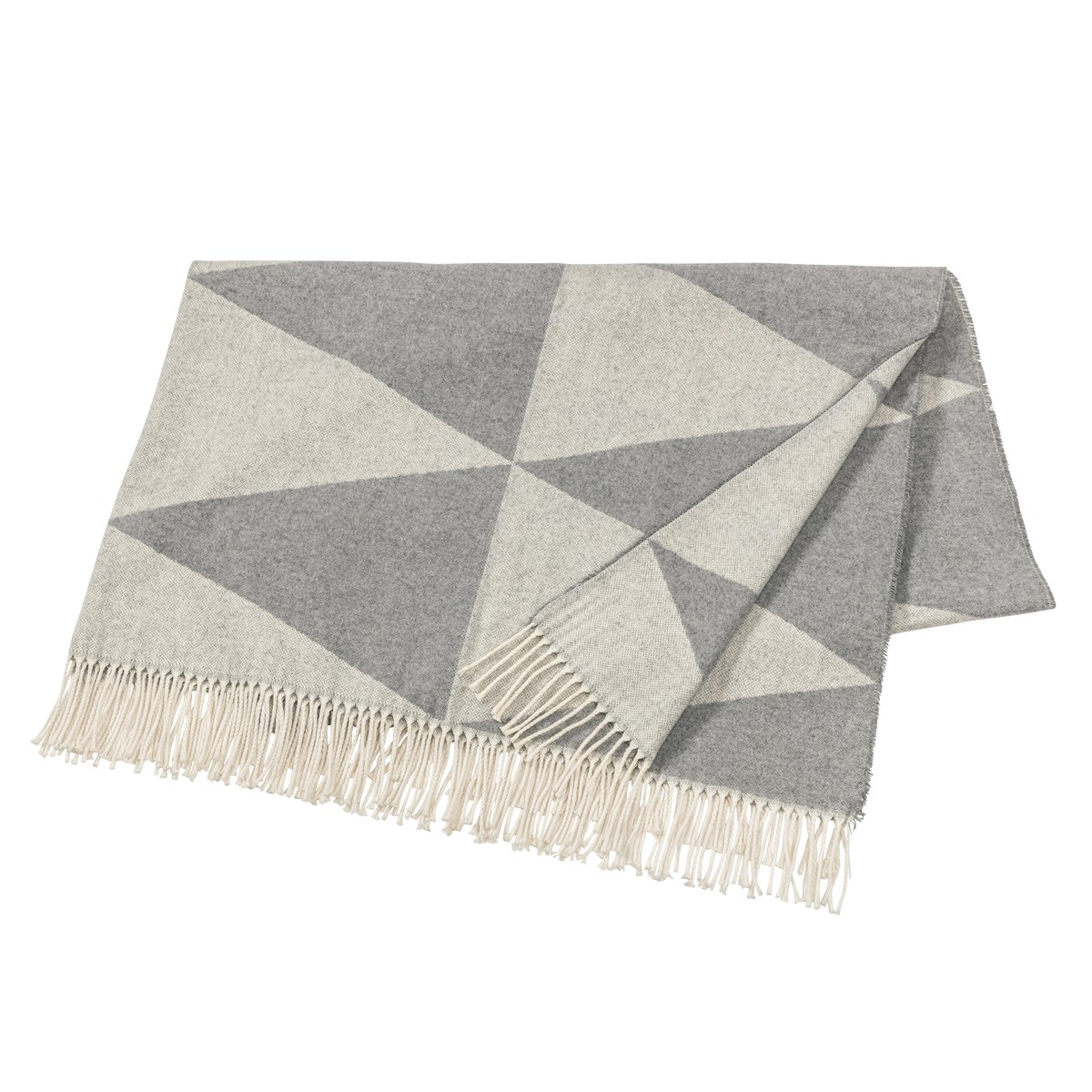 Scandi Living Rime bomullspledd Fog