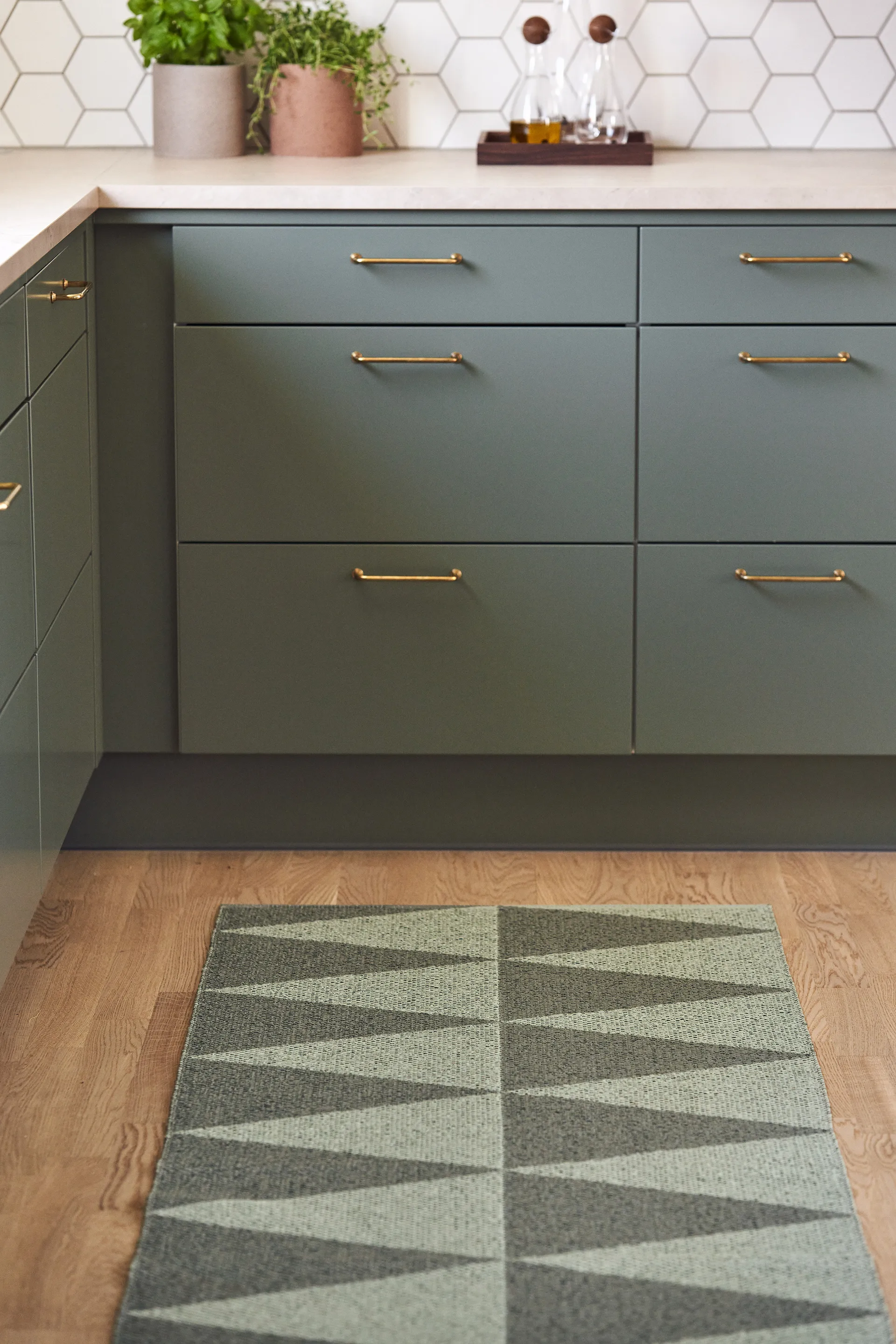 Rime plastteppe grønn, 70 x 200 cm Scandi Living