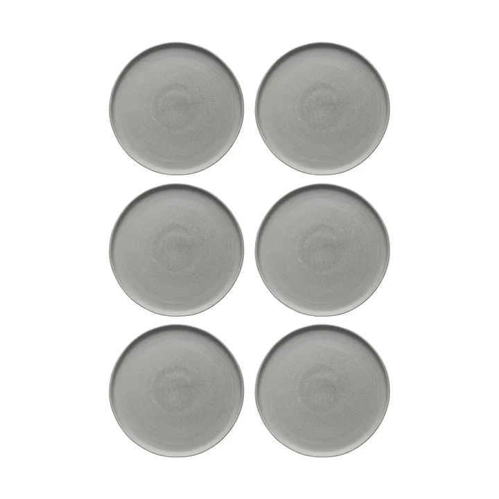 Sandsbro middagstallerken lysegrå, Ø26 cm, 6-pk - Scandi Living