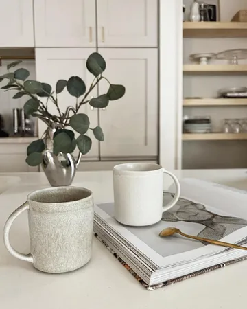 Sandsbro mugg lysegrå, 30 cl, 8-pk - Scandi Living