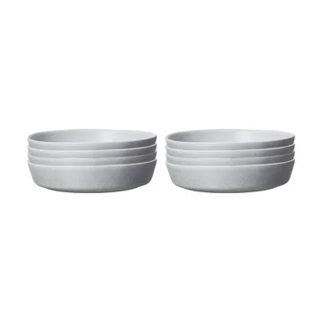 Sandsbro pastatallerken lysegrå, Ø23 cm, 6-pk - Scandi Living