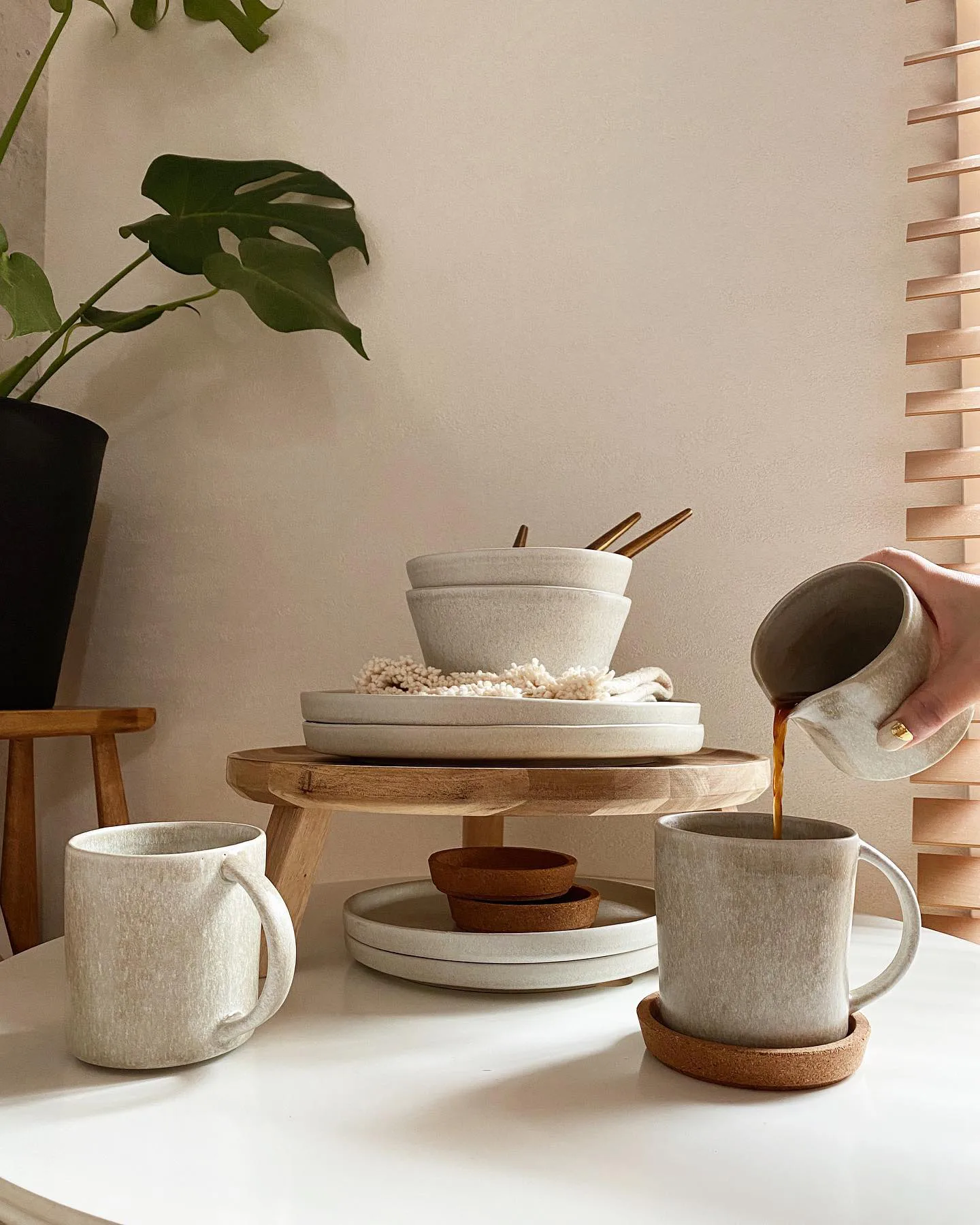 Sandsbro pastatallerken lysegrå, Ø23 cm, 8-pk Scandi Living