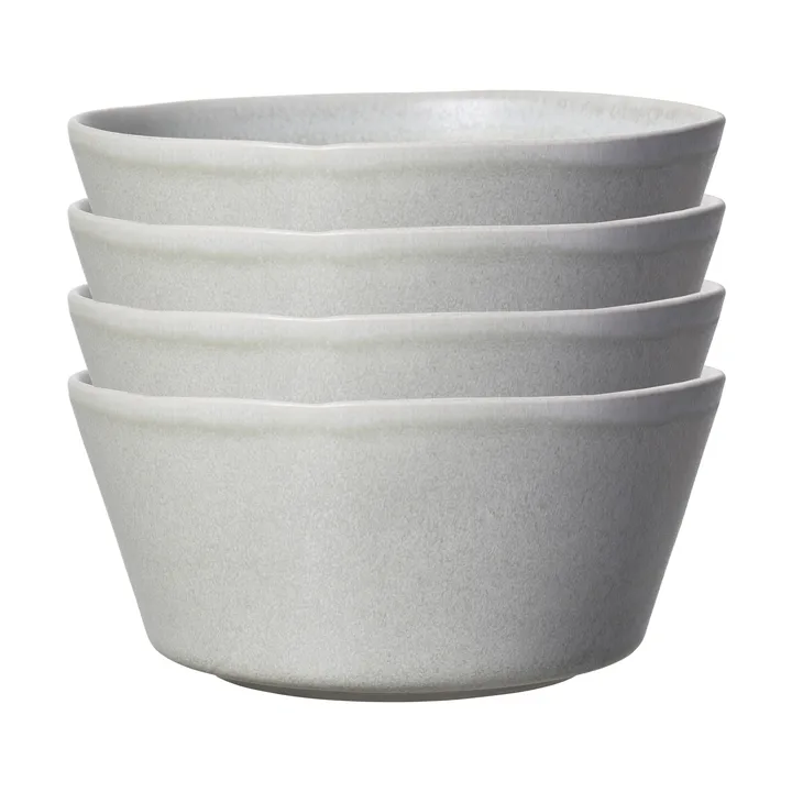 Sandsbro skål lysegrå, Ø15 cm, 4-pk - Scandi Living