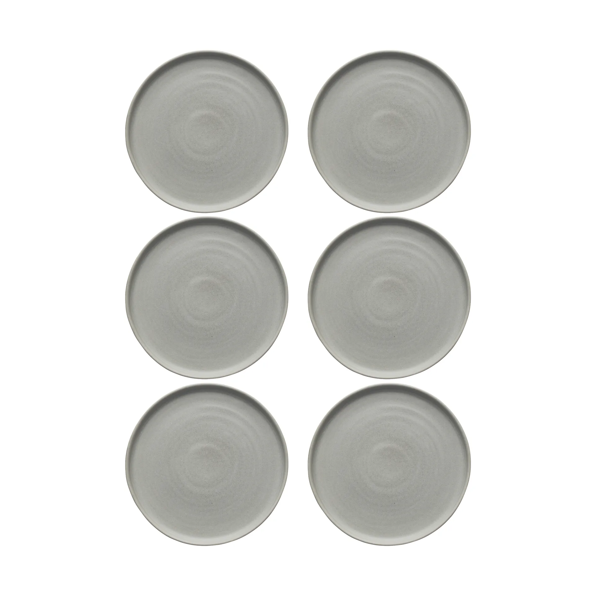 Sandsbro tallerken lysegrå, Ø20 cm, 6-pk,  Scandi Living