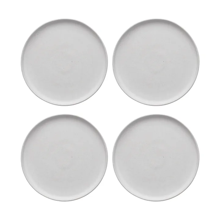 Sandsbro tallerken offwhite, Ø20 cm, 4-pk - Scandi Living