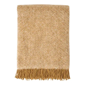 Sandstone ullpledd 130x180 cm - Mustard - Scandi Living