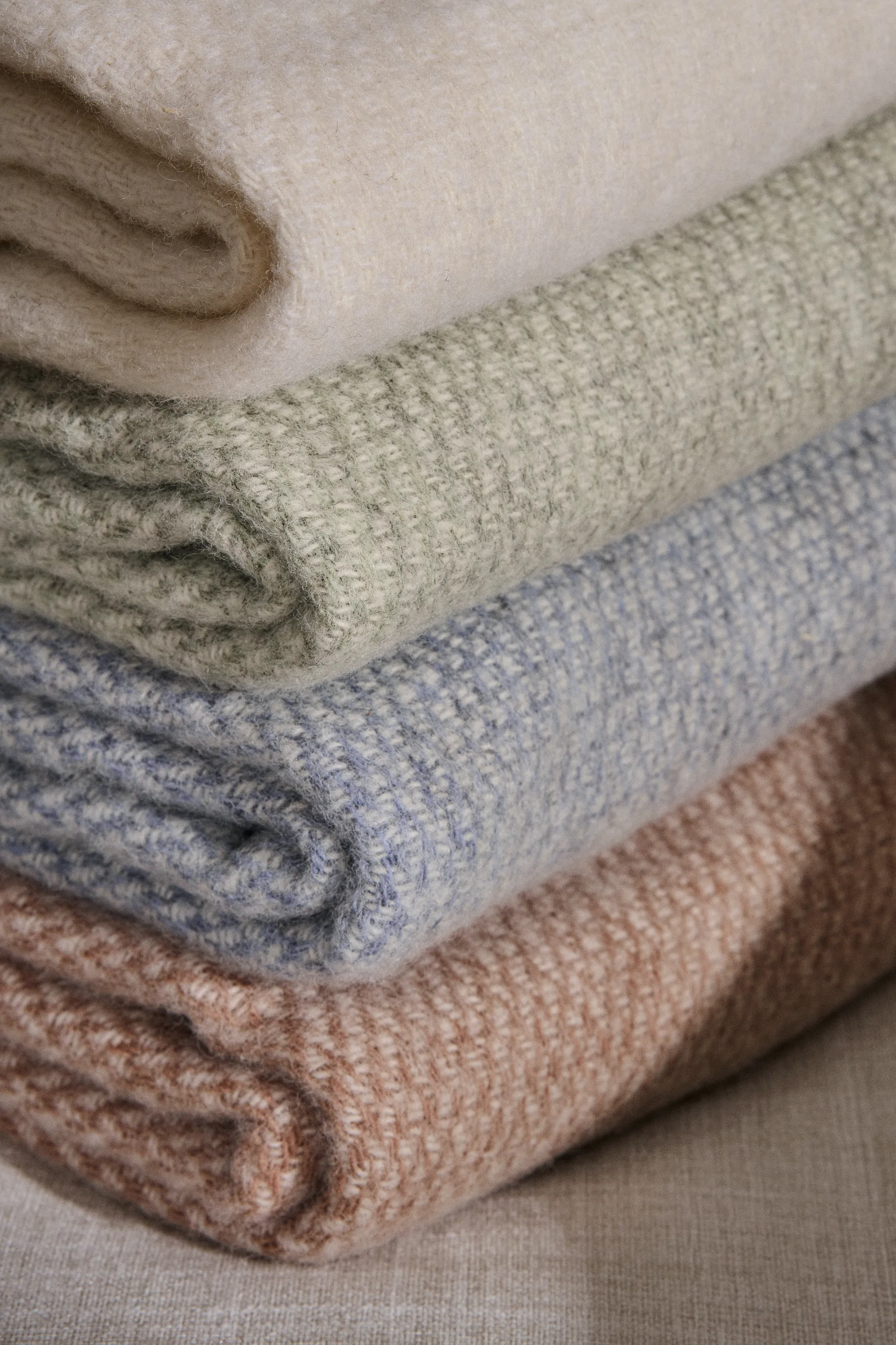 Sandstone ullpledd 130x180 cm, Off-white Scandi Living