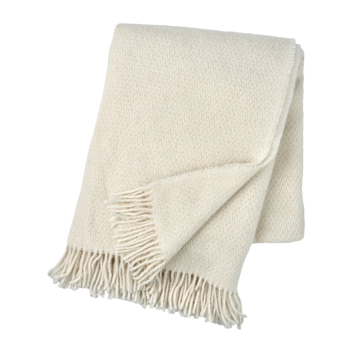 Scandi Living Sandstone ullpledd 130x180 cm Off-white