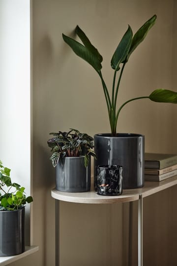 Sleek krukke Ø 12 cm - Charcoal - Scandi Living