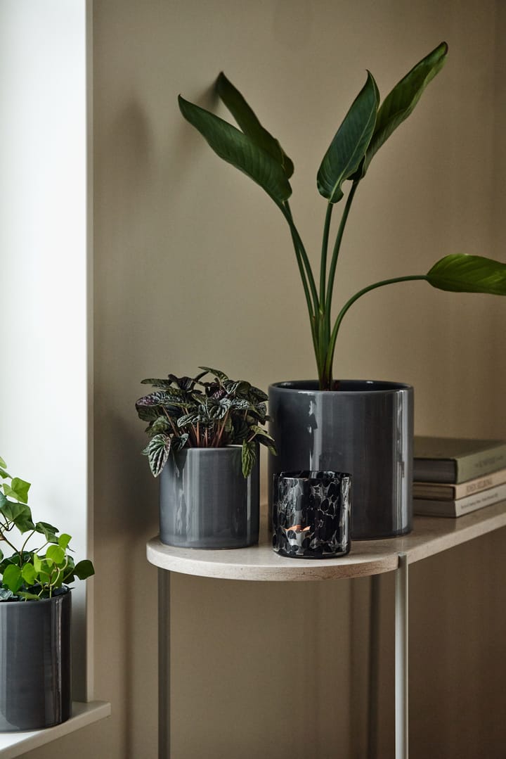 Sleek krukke Ø 12 cm, Charcoal Scandi Living