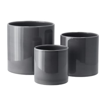 Sleek krukke Ø 12 cm - Charcoal - Scandi Living