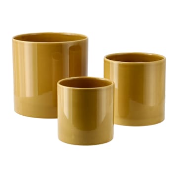 Sleek krukke Ø 12 cm - Mustard - Scandi Living