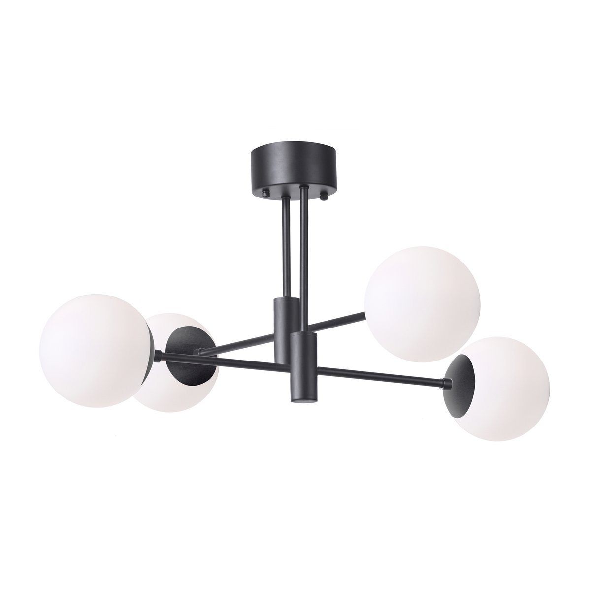 Scandi Living Solar taklampe svart 73 cm Frostet hvit