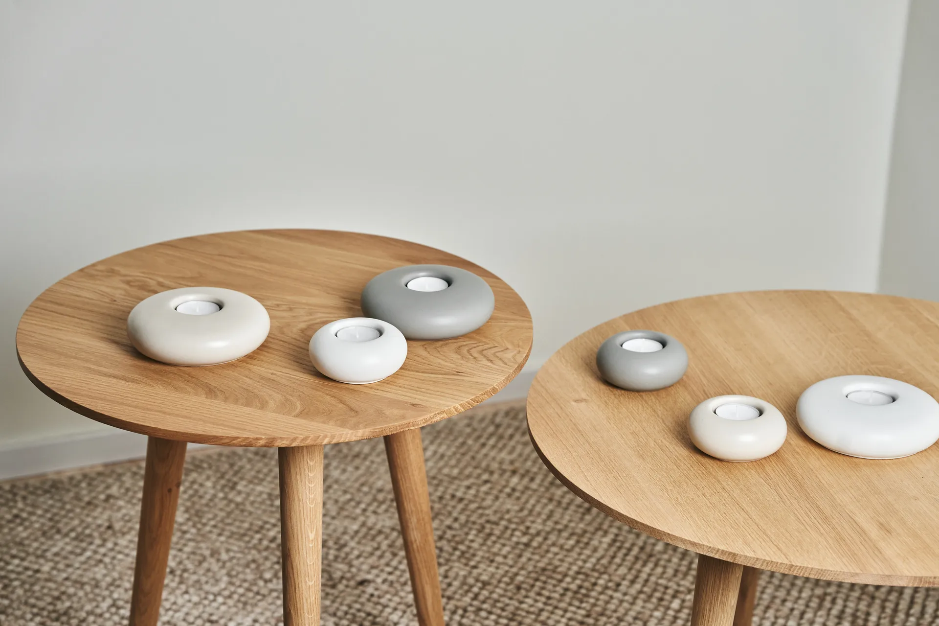 Stone lyslykt Ø 13 cm, Hvit Scandi Living