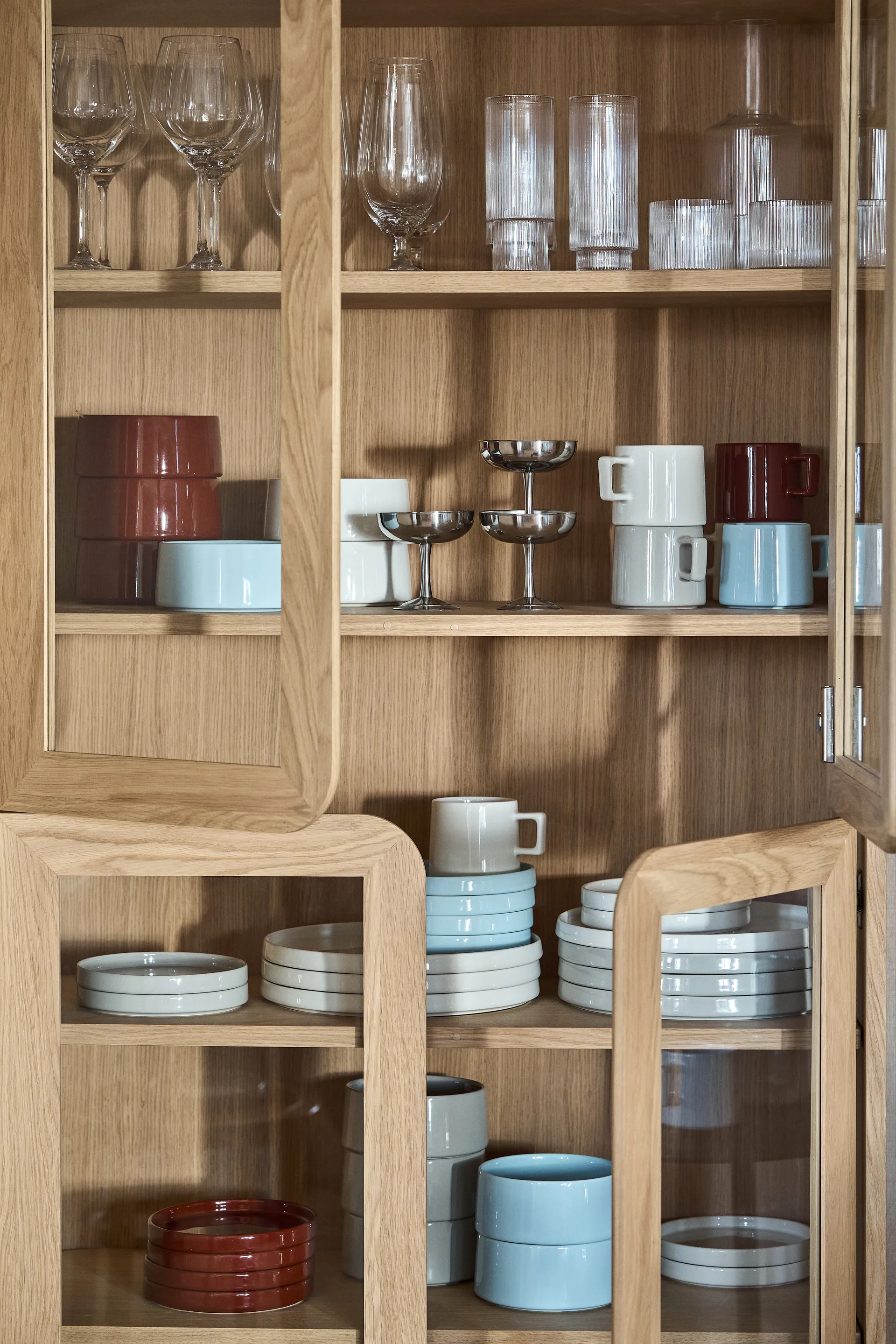 Taper asjett 14 cm, Rød Scandi Living
