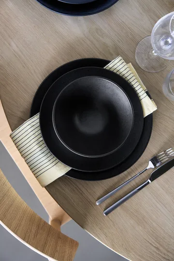 Terra asjett - Svart steingods, Ø22 cm - Scandi Living