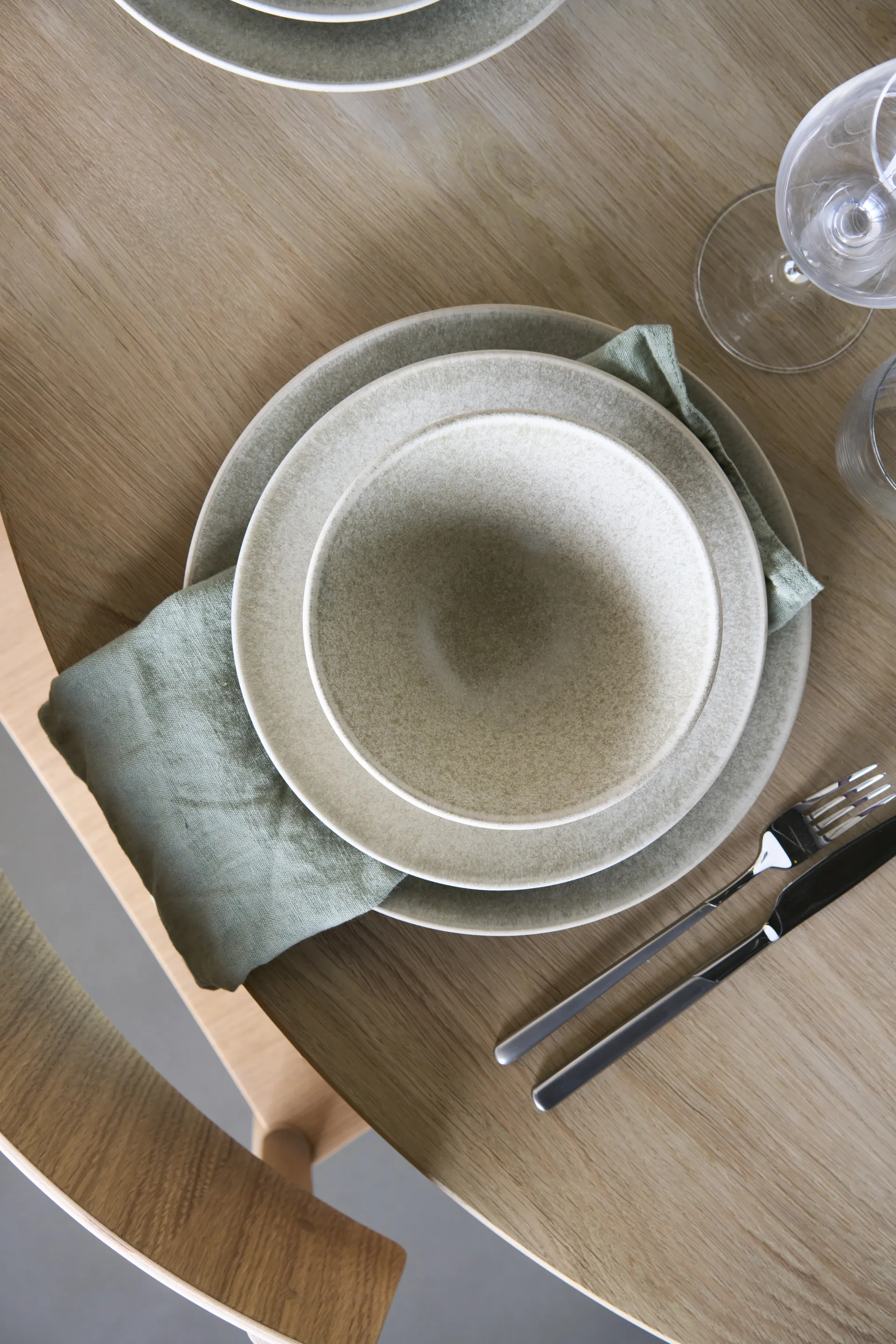 Terra middagstallerken, Beige steingods, Ø26,5 cm Scandi Living