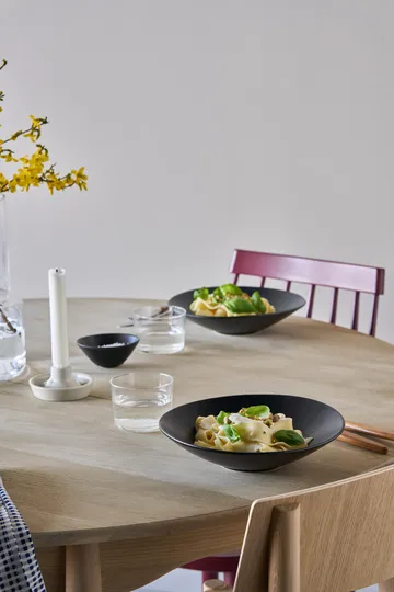 Terra pastatallerken - Svart steingods, Ø22,5 cm - Scandi Living
